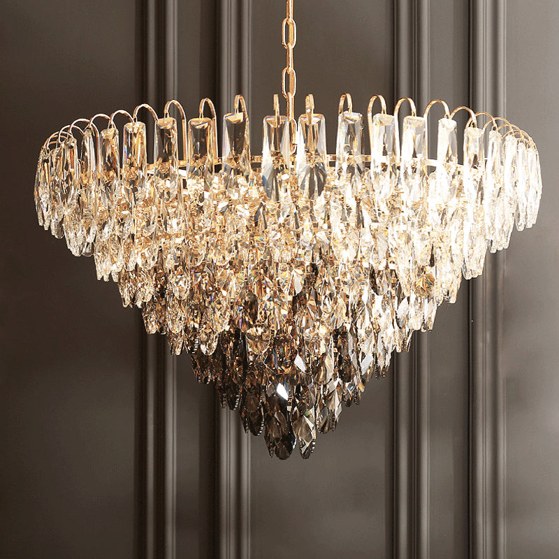 Crystal pendant light luxury pendant light living room villa