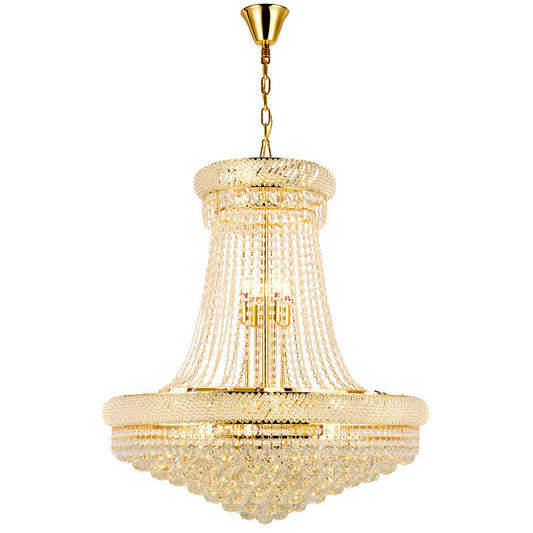 5055 Golden Hotel Candle Crystal Chandelier