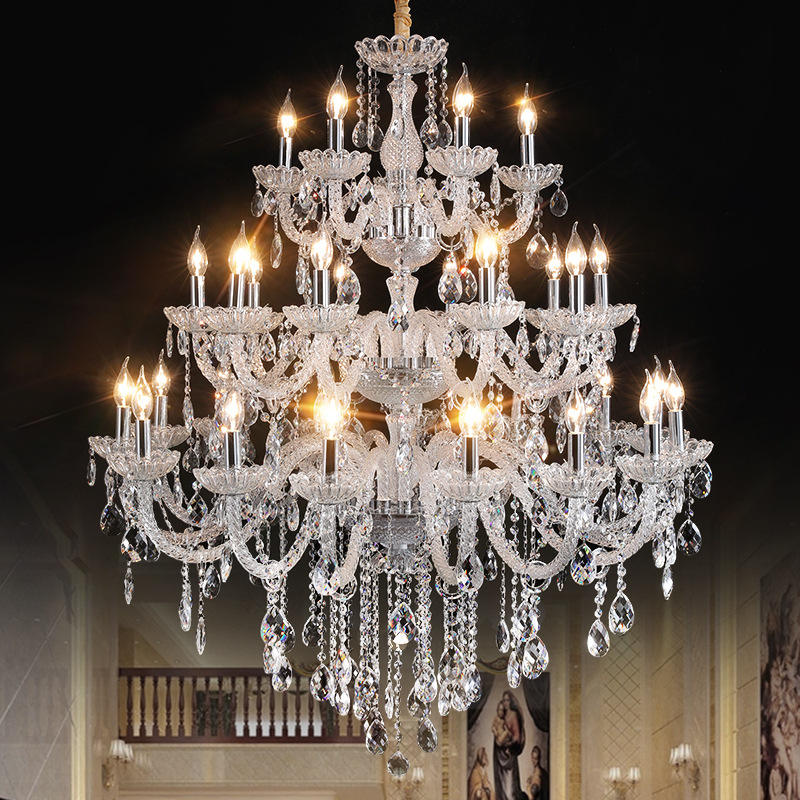 HQ9179 Glass candle crystal chandelier