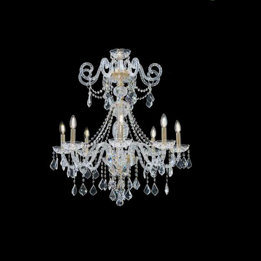 European style glass candle crystal chandelier