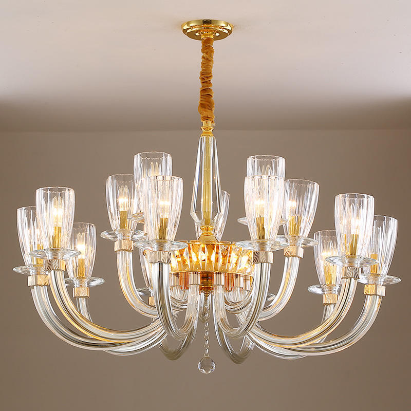 European candle crystal chandelier