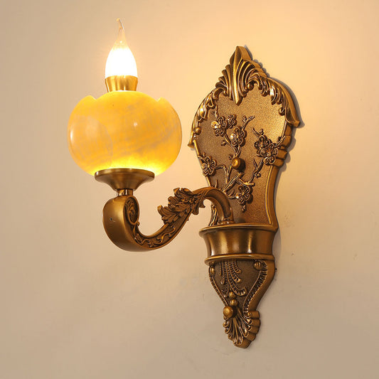 303European jade crystal wall lamp