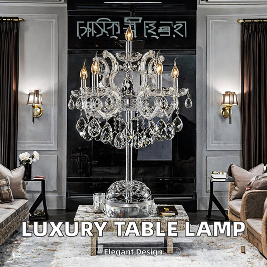 European candle crystal table lamp floor lamp