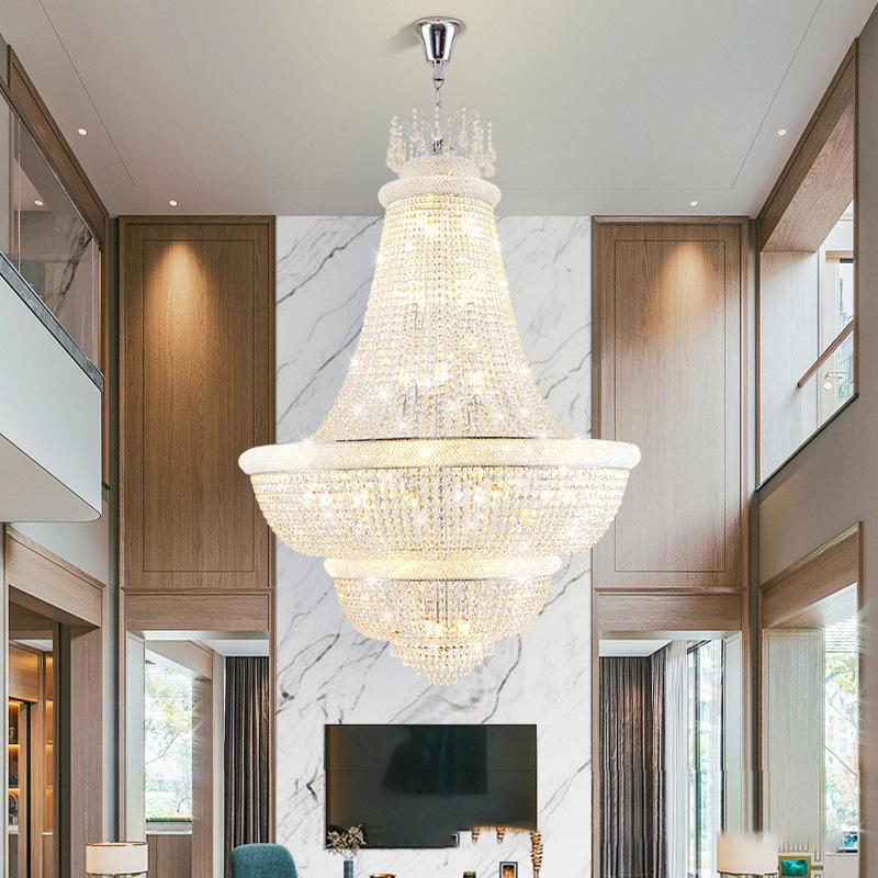 5050 Golden Hotel Candle Crystal Chandelier