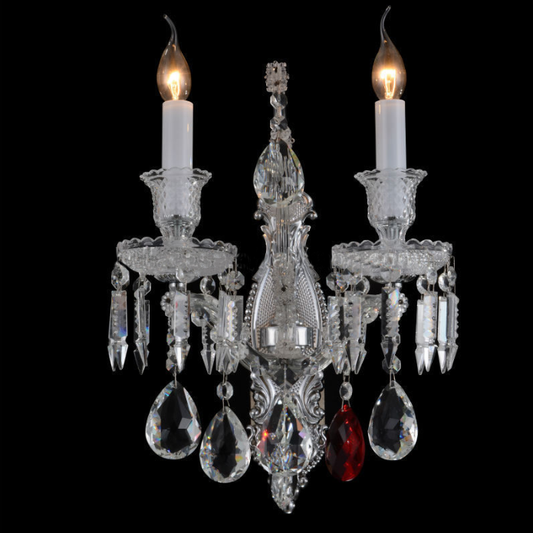319European candle crystal wall lamp