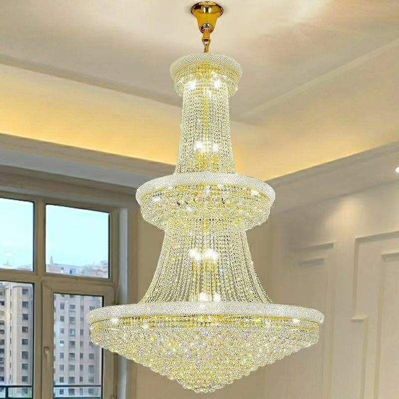 5055 Golden Hotel Candle Crystal Chandelier