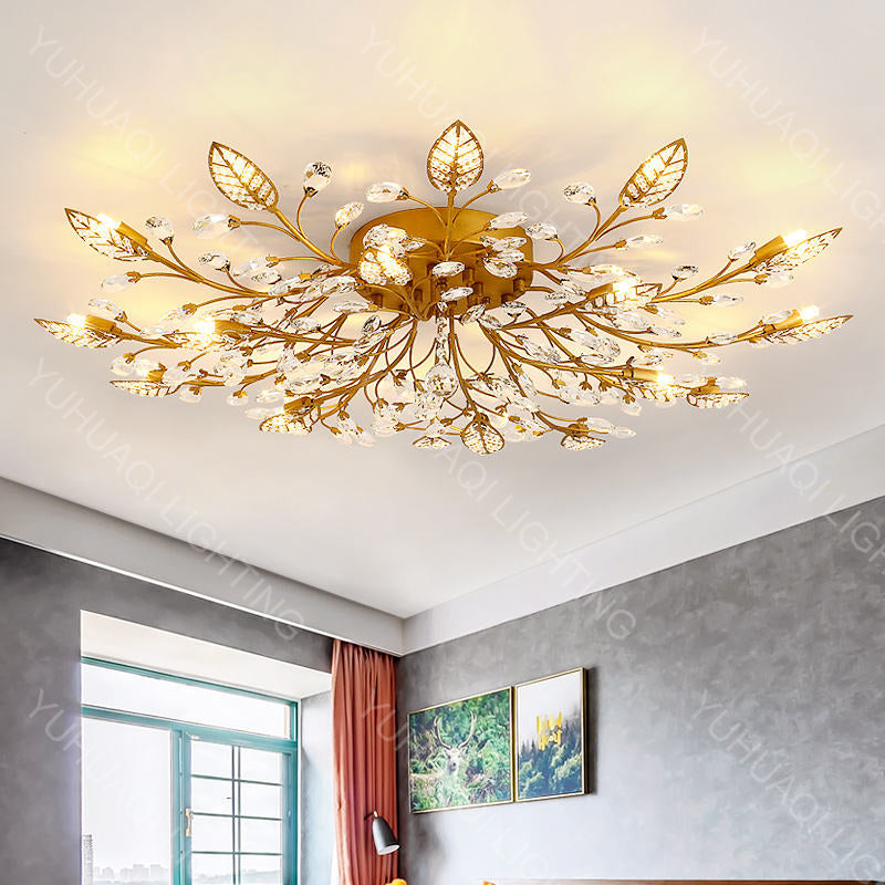 Iron Crystal Ceiling Lamp HQ6626