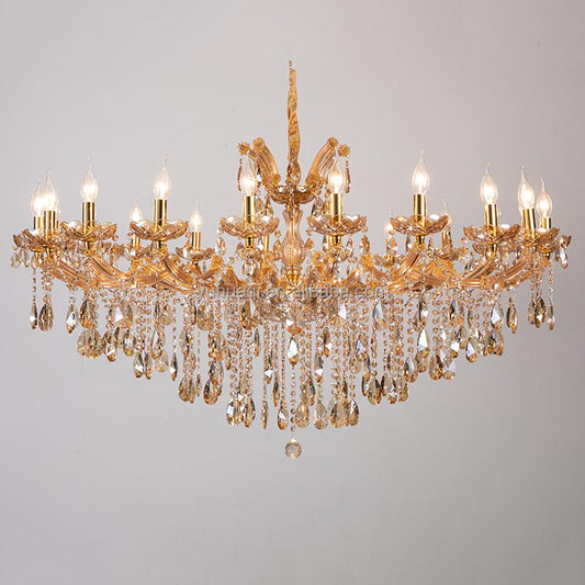 8098European style candle crystal chandelier living room lamp crystal lamp
