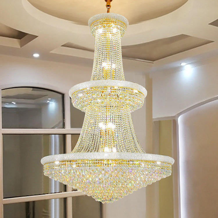 5055 Golden Hotel Candle Crystal Chandelier