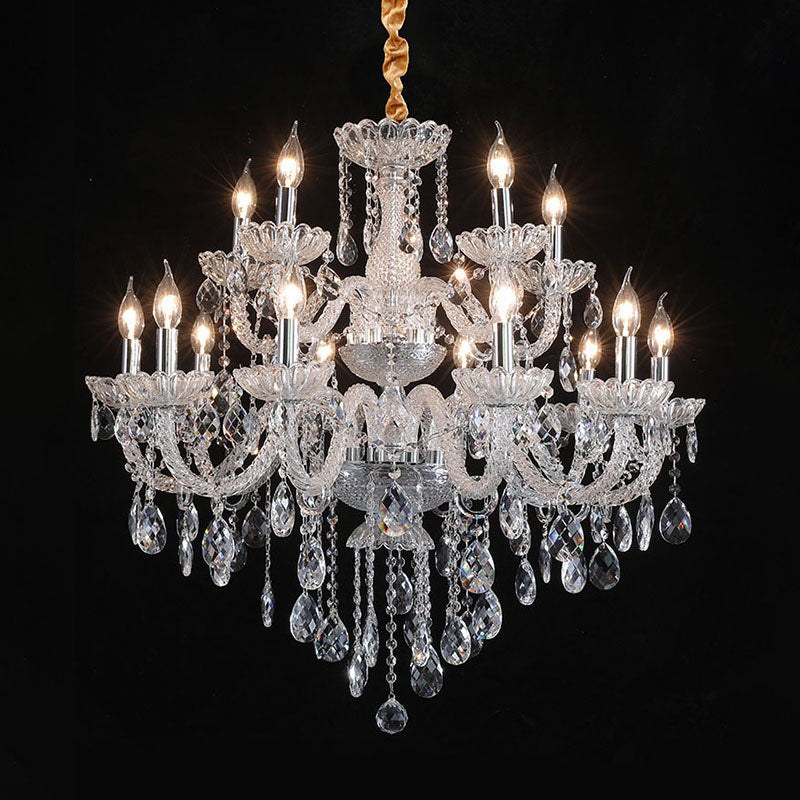 HQ9179 Glass candle crystal chandelier