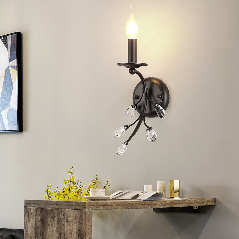 American style crystal wall lamp