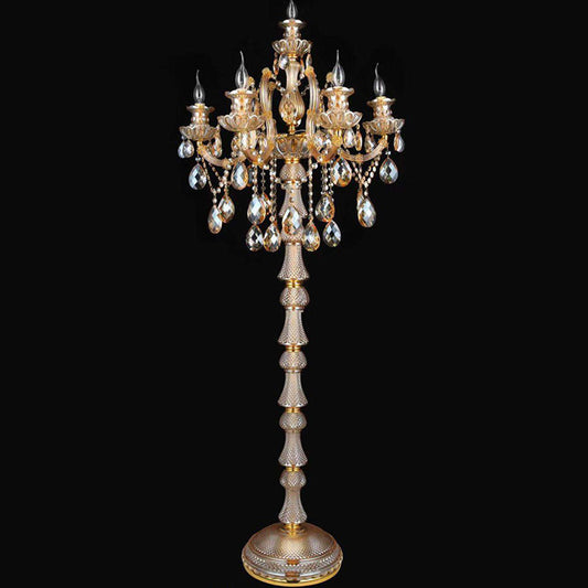 206European candle crystal floor lamp