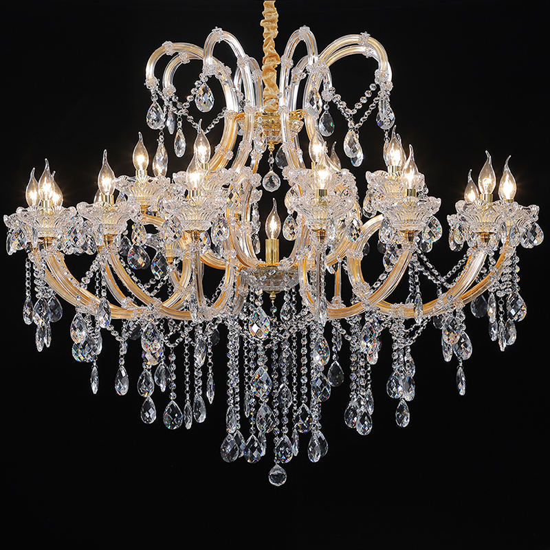 European candle crystal chandelier