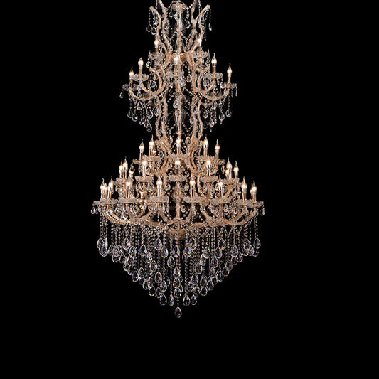 European candle crystal chandelier