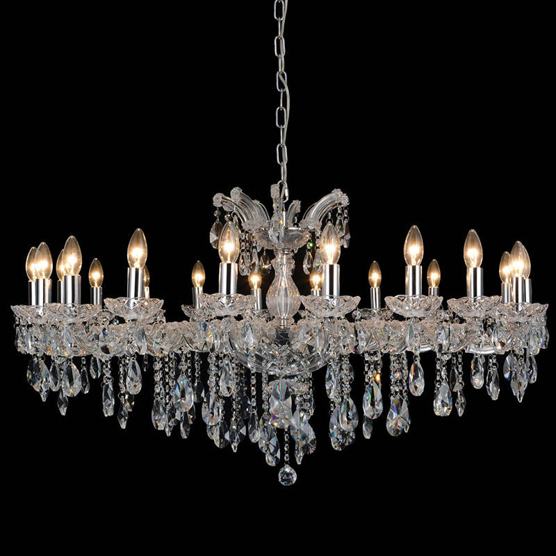 8098European style candle crystal chandelier living room lamp crystal lamp