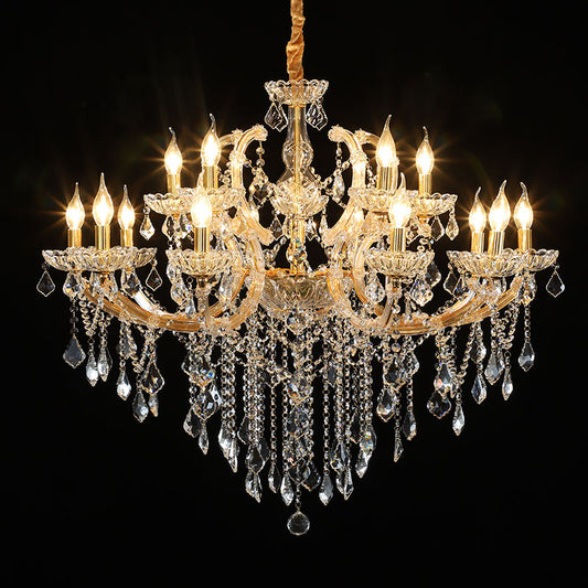 European candle crystal chandelier