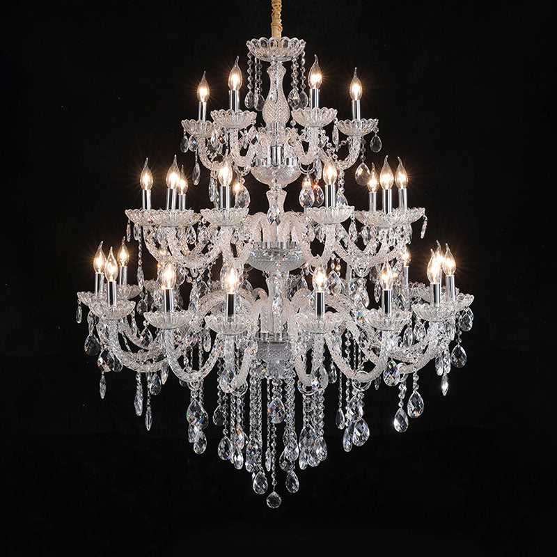 HQ9179 Glass candle crystal chandelier