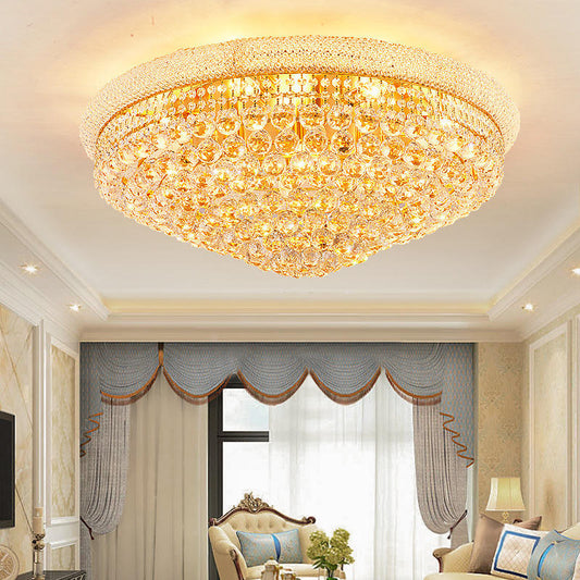 5055 Golden candle crystal ceiling lamp