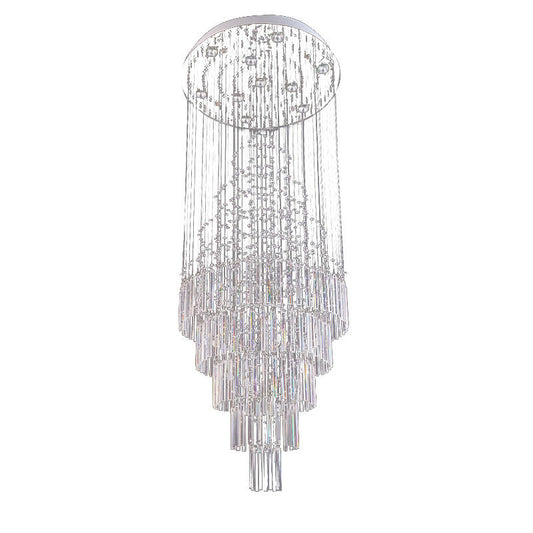 6079Modern simple light luxury golden crystal ceiling lamp