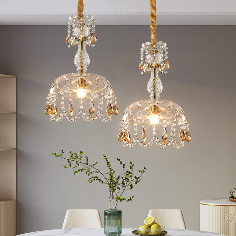 6066 Aisle candle crystal chandelier