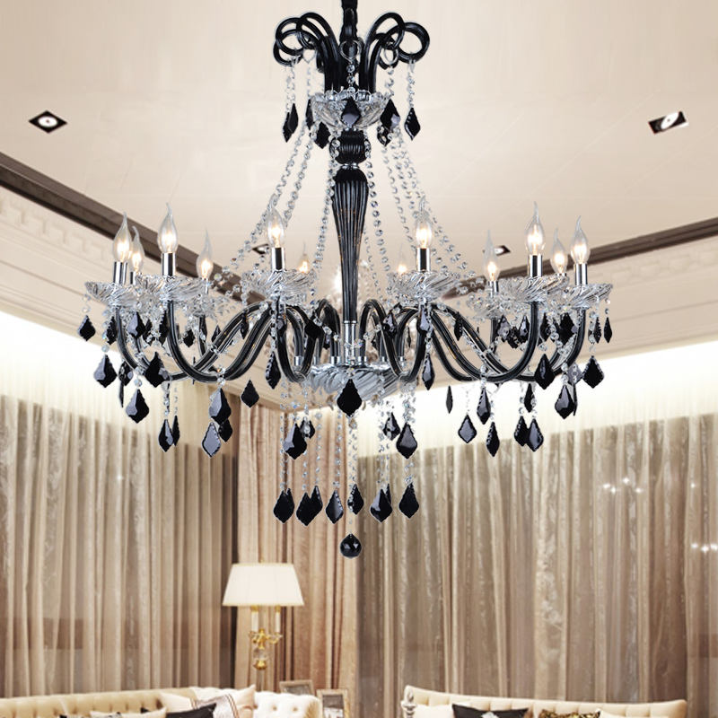 European candle crystal chandelier