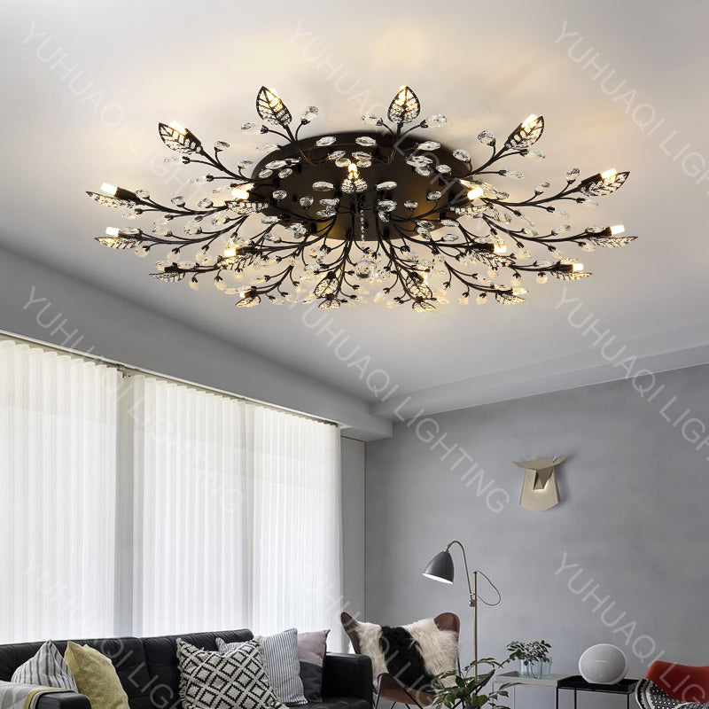 Iron Crystal Ceiling Lamp HQ6626