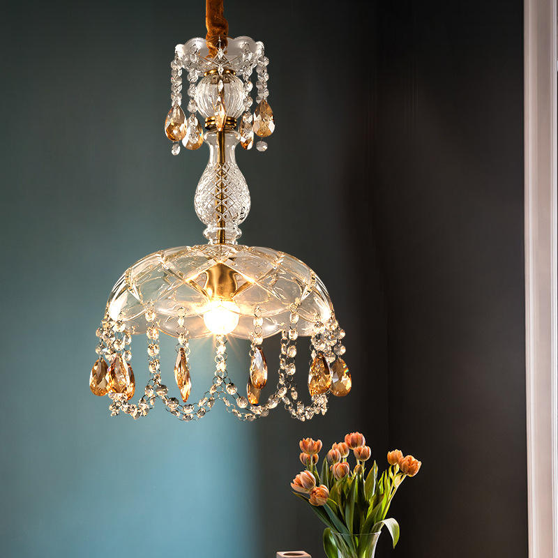 6066 Aisle candle crystal chandelier