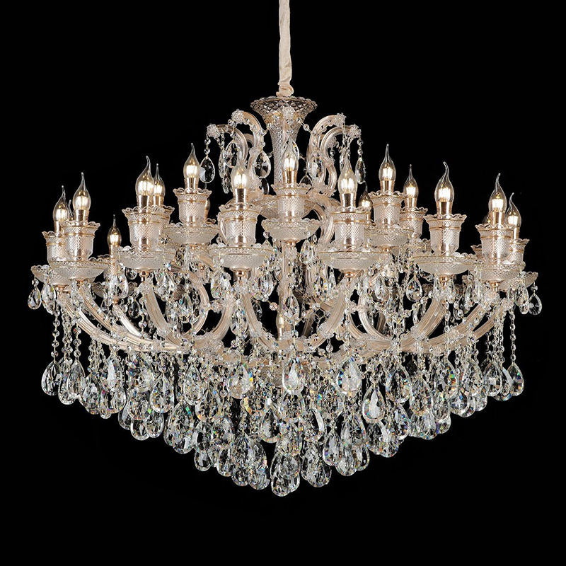 European candle crystal chandelier