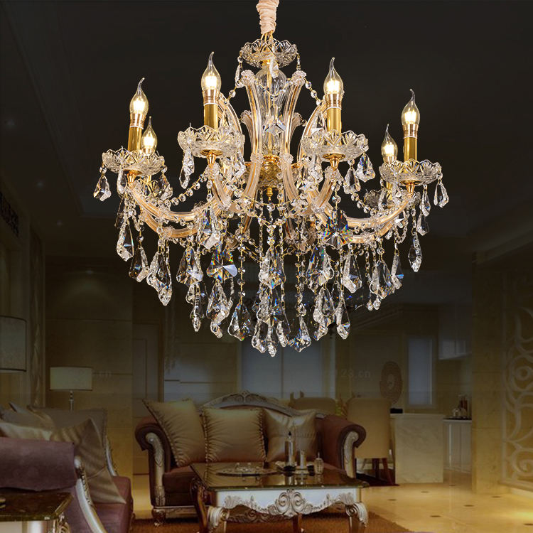 European candle crystal chandelier