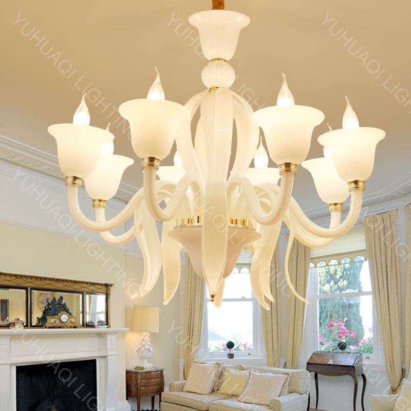 Creative White Minimalist Chandelier HQ9073