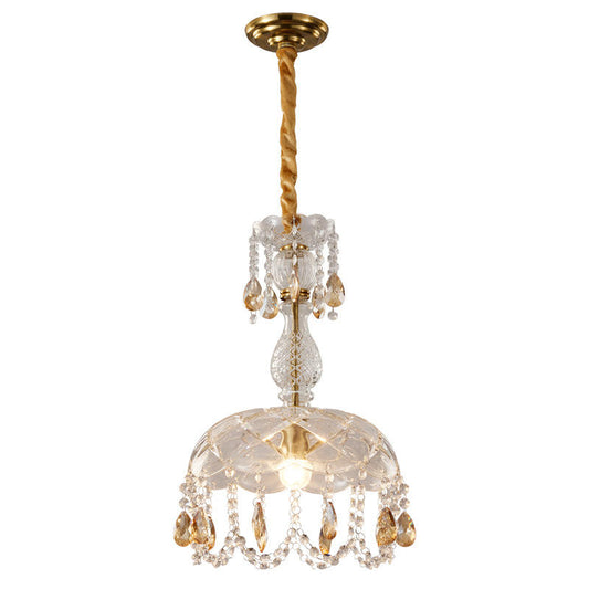 6066 Aisle candle crystal chandelier