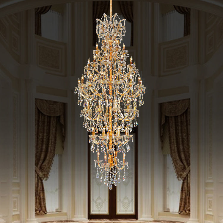 European candle crystal chandelier