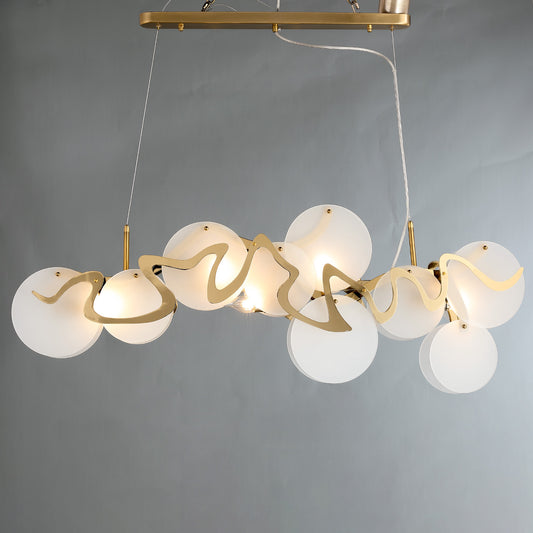 Postmodern glass chandelier modern minimalist style