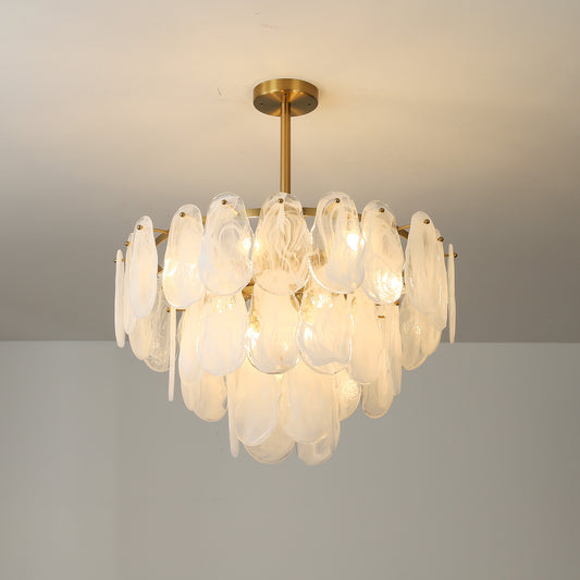 Postmodern glass chandelier modern minimalist style