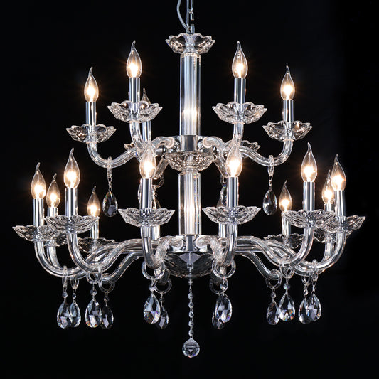 European crystal chandelie living room lighting luxurious villa bedroom crystal light