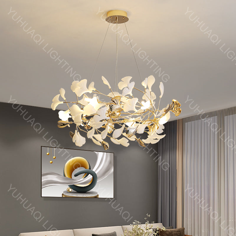 Ginkgo Leaf Pendant Lamp - Customizable HQ6009