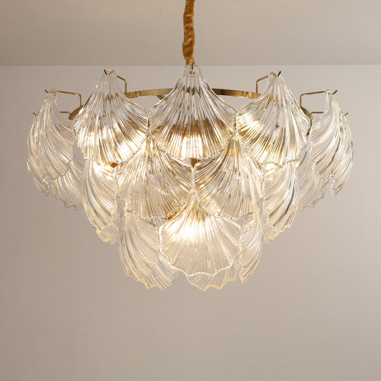 Postmodern glass chandelier modern minimalist style