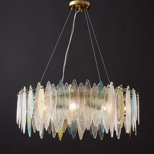 Postmodern glass chandelier modern minimalist style