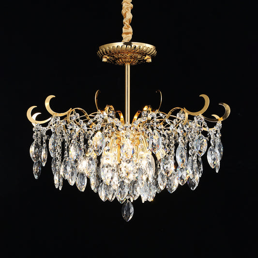5024Wrought iron candle crystal chandelier