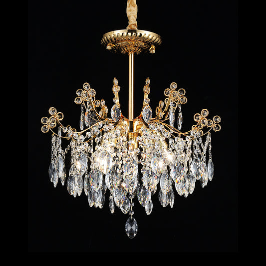 5025Wrought iron candle crystal chandelier