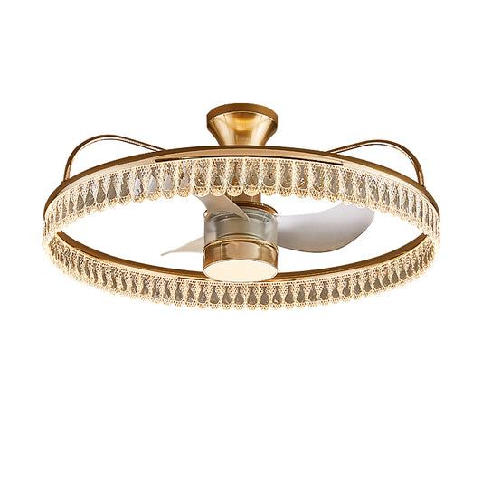 Fan light, dining room light, bedroom light, crystal chandelier, ceiling light