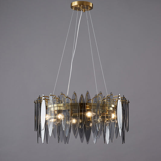 Postmodern glass chandelier modern minimalist style