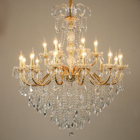 European candle crystal chandelier