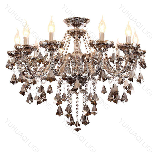 European-style Smoky Gray Crystal Chandelier HQ8015