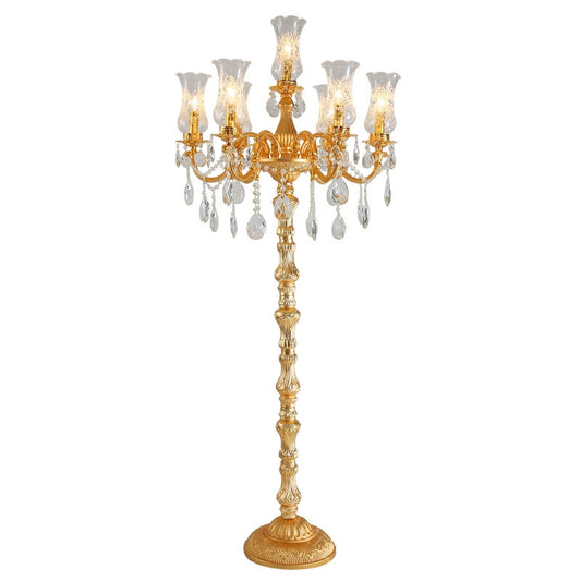 Zinc Alloy Crystal Floor Lamp HQ205