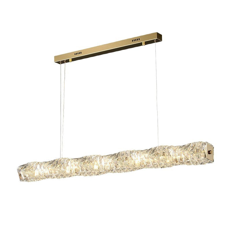 Light luxury crystal dining pendant light