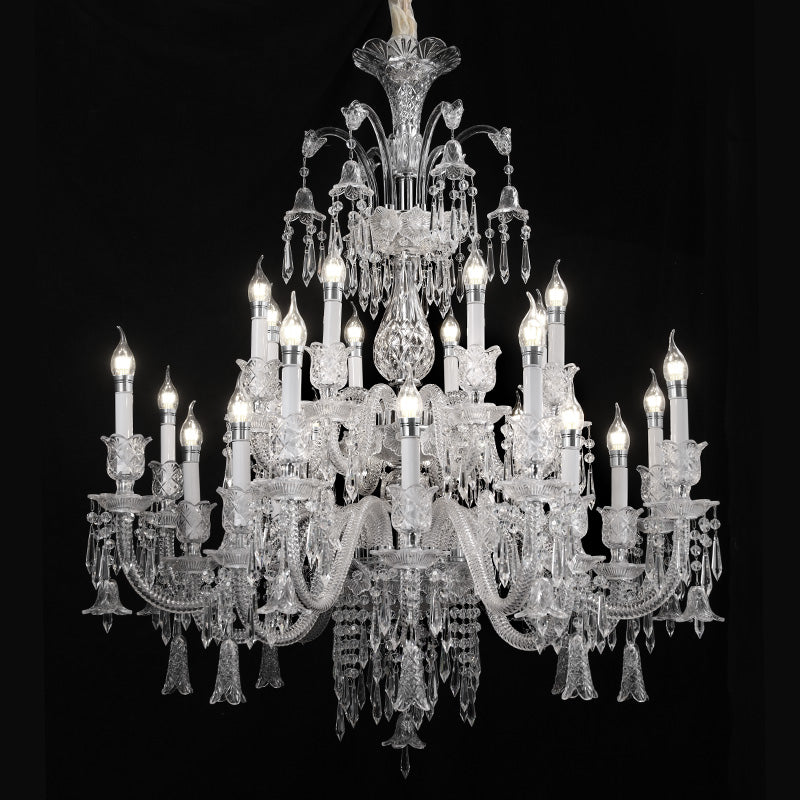 European candle crystal chandelier