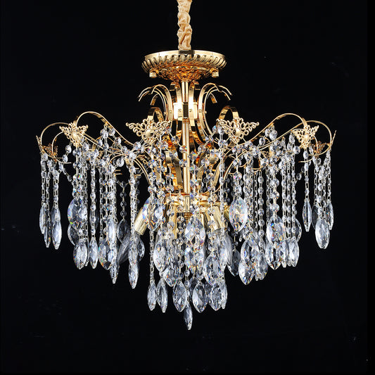 5013Wrought iron candle crystal chandelier