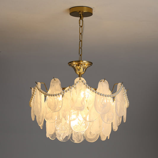 Postmodern glass chandelier modern minimalist style