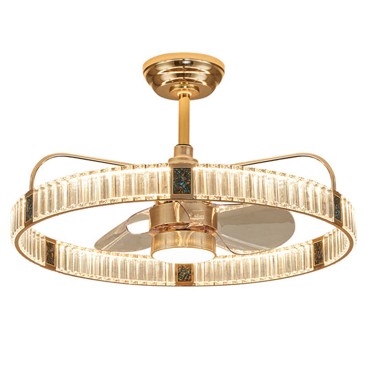 Fan light, dining room light, bedroom light, crystal chandelier.